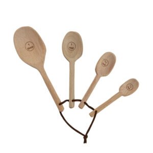 Carved Wood Measuring Spoons