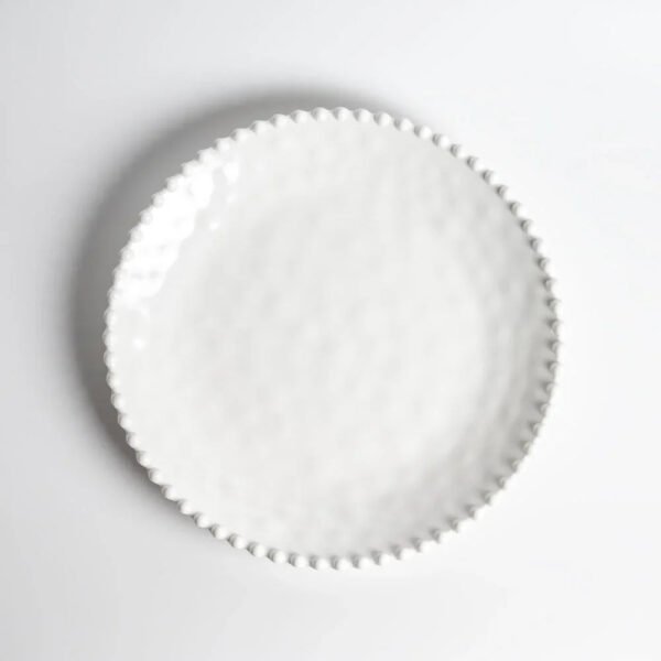 Beaded Pearl Melamine Dinner Plate