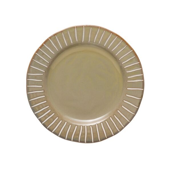 Tan Glazed Plate